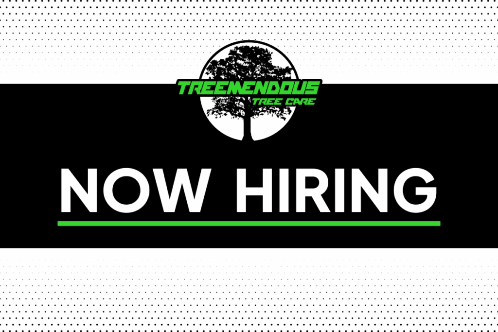 Now Hiring Job Post Treemendous Tree Care LLC Michigan